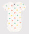 Body a maniche corte in cotone con stampa neonato blu MARSHMALLOW/ AQUATIC