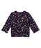Cardigan bebé femmina in tubique matelassé stampato blu SMOKING/bianco MULTICO