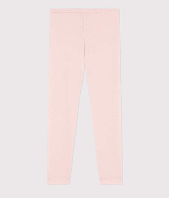 Leggings bambino unisex in lana e cotone rosa SALINE