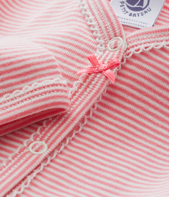 Tutina per bebé femmina rosa CHEEK/bianco MARSHMALLOW