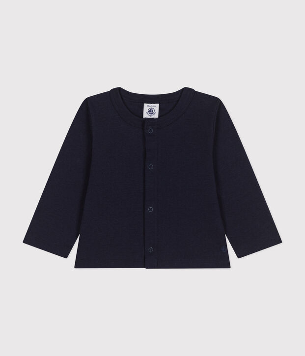 Cardigan in cotone neonato blu