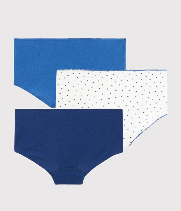 Confezione da 3 mutandine cuoricini bambina multicolore