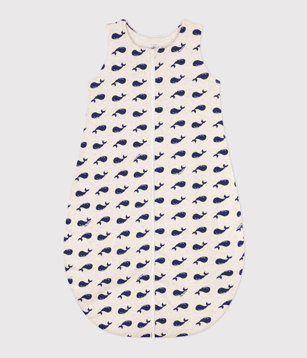 Sacco nanna balene marine in cotone TOG 2 beige/blu