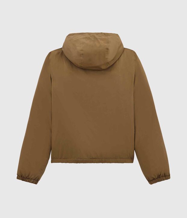 Giacca a vento calda unisex marrone