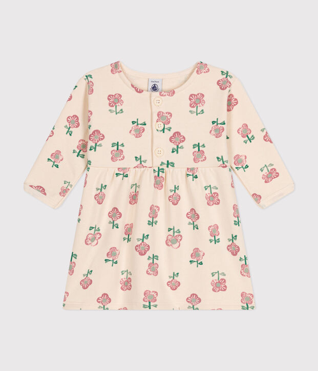 Abito a maniche lunghe  neonato ecru/giallo