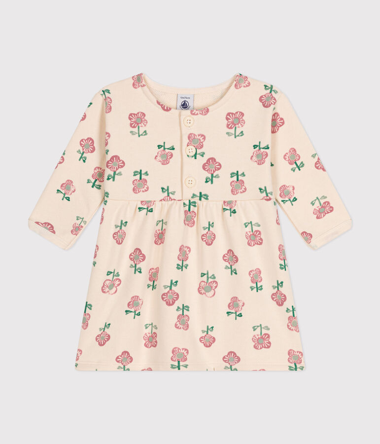 Abito a maniche lunghe  neonato ecru/giallo