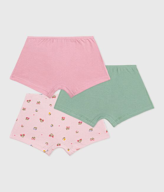 Set di shorty in cotone con stampa a fiori bambina variante 1