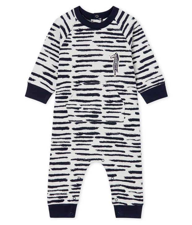 Tutina lunga da beb&egrave; maschio Jean Jullien bianco/DASH CN