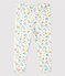 Leggins  bebè a fiori in cotone bianco MARSHMALLOW/bianco MULTICO