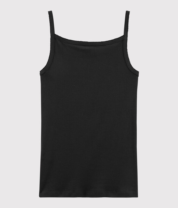 Canottiera con spalline Donna nero