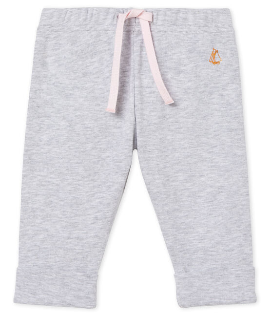 Pantalone bebè femmina in maglia grigio POUSSIERE CHINE