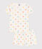 Pigiama corto in cotone con stampa a cuori bambino bianco MARSHMALLOW/bianco MULTICO