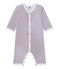 Tutina senza piedi bebè bambino bianco ECUME/bianco MULTICO