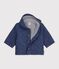 Giacca in denim trapuntato con ricamo a stelle neonato blu