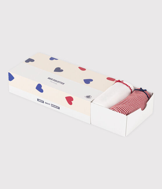 Confezione da 5 slip cuore bambina in cotone variante 1