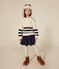 Maglione in cotone bambina bianco AVALANCHE/blu SMOKING