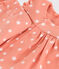 Completo nascita a due pezzi in cotone con soli stampati arancione ABRICOT/ MARSHMALLOW