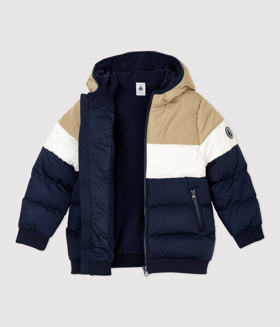 Piumino bambino blu SMOKING/bianco MULTICO