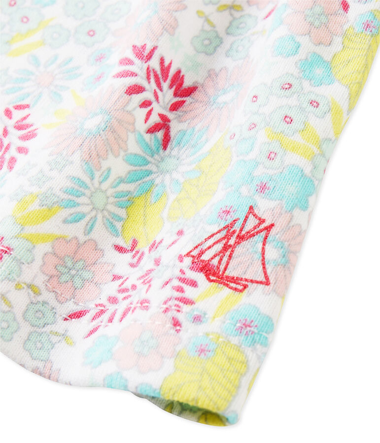 T-shirt b&eacute;b&eacute; fille imprim&eacute; bianco/multicolore