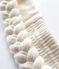 Fascia per capelli a trecce in costina bebè femmina bianco MARSHMALLOW