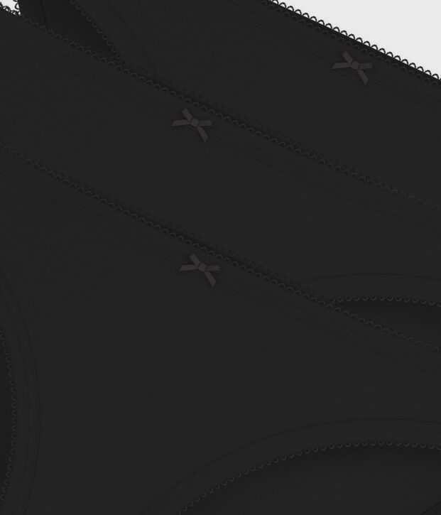 Confezione da 3 slip in cotone leggero Donna multicolore
