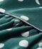 Abito a maniche lunghe da bebè femmina a pois verde SOUSBOIS/bianco MARSHMALLOW CN