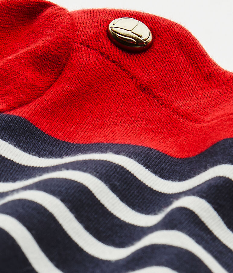 Abito beb&eacute; bambina rigato blu SMOKING/bianco MULTICO