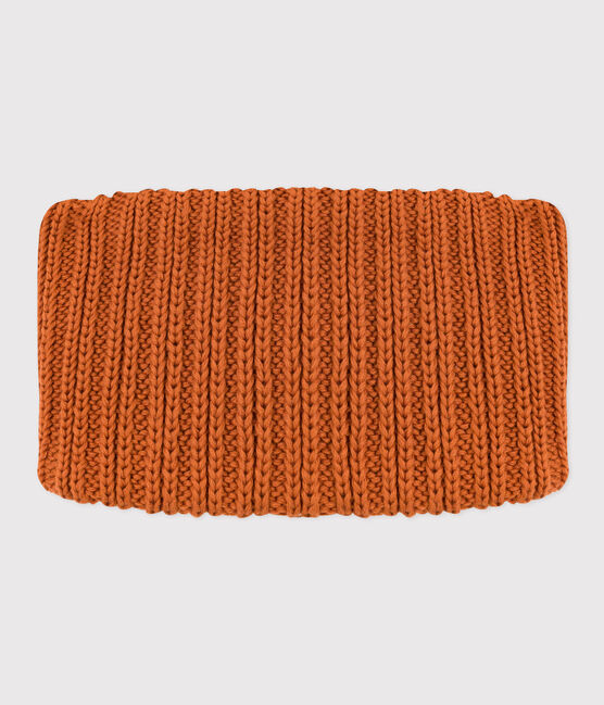 Snood in maglia con fodera in pile bebè bambino unisex marrone ECUREUIL