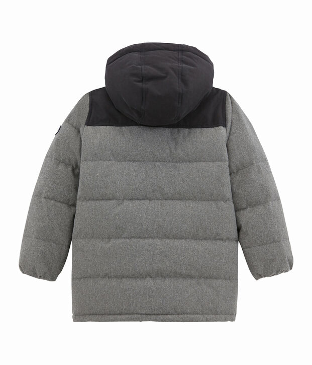 Piumino per bambino in flanella grigio