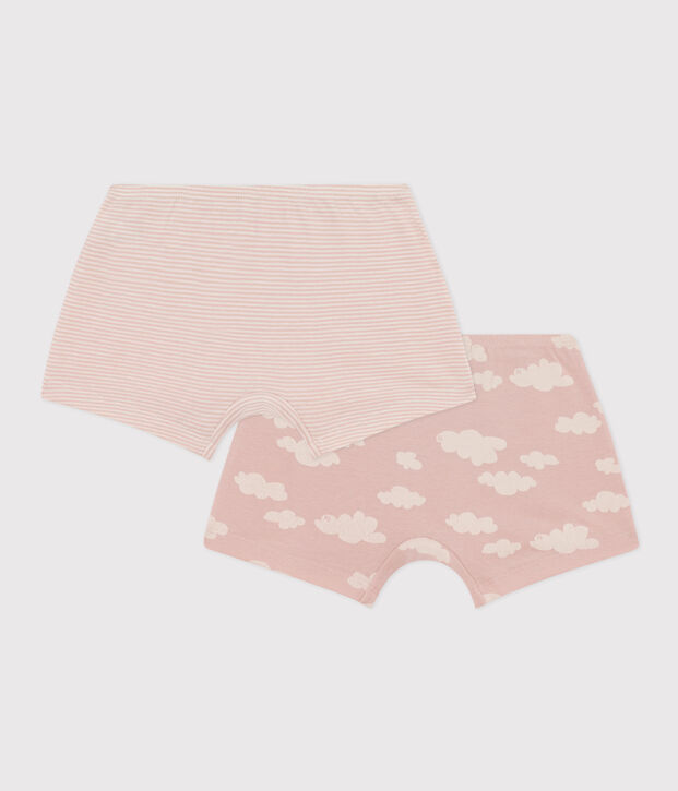 Confezione da 2 mutandine bambina Le Touquet in cotone multicolore