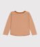 T-shirt maniche lunghe rigata in tubique bambino ECUREUIL/ AVALANCHE