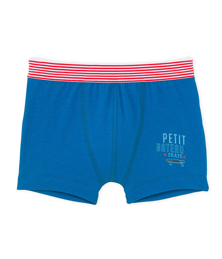 Boxer bambino con motivo blu Mykonos