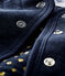 Cardigan bebè femmina in tubique trapuntato blu SMOKING CN