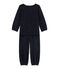 Pigiama per bambina in ciniglia blu SMOKING/grigio ARGENT