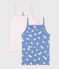 Set di canotte bambina in cotone a cuori multicolore