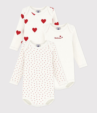 Set di body lunghe con motivo a cuore per neonato