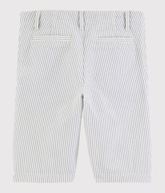 Bermuda in seersucker bambino grigio GRIS/bianco MARSHMALLOW