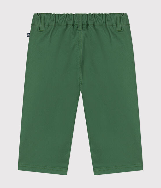 Pantaloni in serge neonato verde PALMERAIE