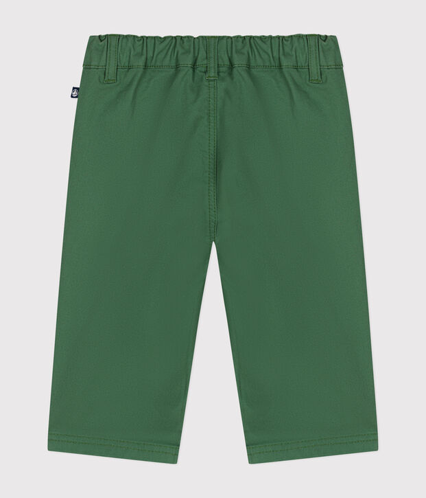Pantaloni in serge neonato verde