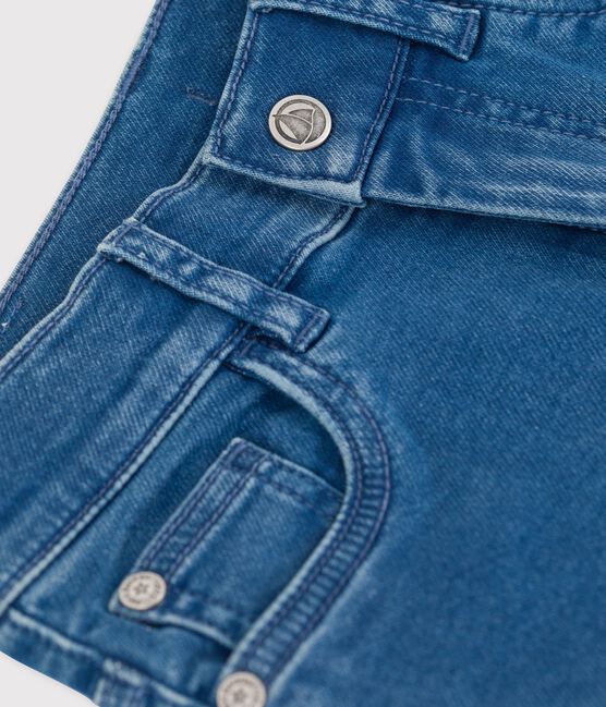 Pantalone bambino in denim taglio regular blu BLEU DELAVE