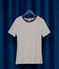T-shirt L'Iconique in cotone a righe donna bianco MARSHMALLOW/blu SMOKING