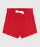 Shorts in cotone tinta unita neonato rosso AURORA