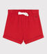 Shorts in cotone tinta unita neonato
