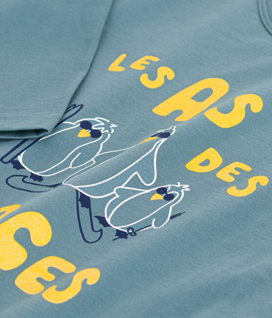 T-shirt a maniche lunghe in cotone con stampa bambino GOBELIN