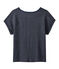T-shirt donna in lino blu SMOKING