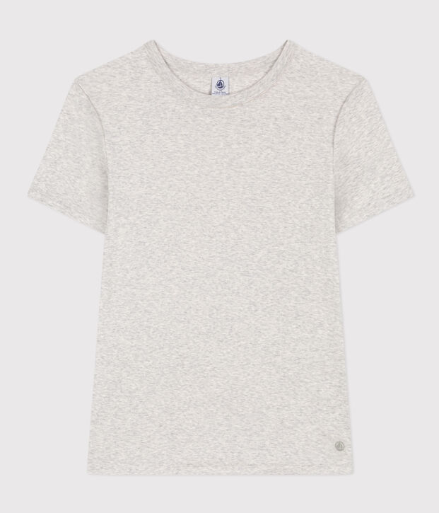 T-shirt L'ICONIQUE girocollo in cotone Donna grigio