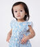 Abito e bloomer in cotone con stampa di ciliegie blu neonato blu MARSHMALLOW/ PORCELANA