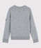 Pullover bambina/bambino in lana e cotone grigio SUBWAY CHINE