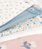 Confezione da 5 body a maniche lunghe a fiori in cotone variante 1