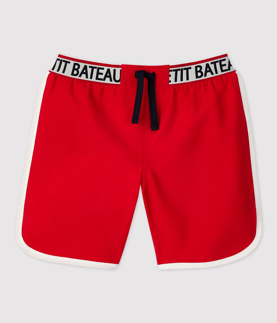 Shorts da mare riciclati bambino rosso TERKUIT
